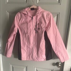 Allegheny State Park Women's Pink Hooded Rain Jacket
